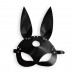 Кожаная маска Зайки Art of Sex - Bunny mask, цвет Черный