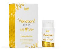 Жидкий вибратор Intt Vibration Honey (15 мл), густой гель, очень вкусный, действует до 30 мин