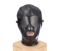 Капюшон для БДСМ со съемной маской Fetish Tentation BDSM hood in leatherette with removable mask
