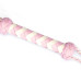 Флоггер Liebe Seele White & Pink Leather Whip