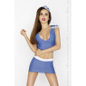 Эротический костюм стюардессы Passion Erotic Line BRIGITTE SET синий, Синий