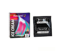 Презервативы Holographic Recare Ice Cream Big Dotted Condoms 3 шт, с пупырышками, аромат: мороженое Презервативы Holographic Recare Ice Cream Big Dotted Condoms 3 шт, с пупырышками, аромат: мороженое