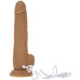 Фаллоимитатор с пульсацией Naked ADDICTION Dominic 9″ Caramel, пульт ДУ, диаметр 4,2 см