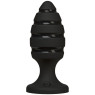 Анальный плаг со спиральным каналом Doc Johnson Platinum Premium Silicone - The Blast - Black