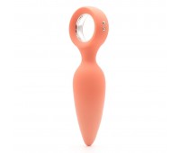 Анальная вибропробка KissToy Orville Orange, диаметр 30мм