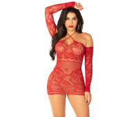 Платье Leg Avenue Seamless Off The Shoulder Mini Dress One Size, Red