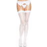 Leg Avenue butterfly backseam thigh highs White O/S