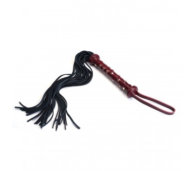 Флоггер Liebe Seele Wine Red Studded Flogger