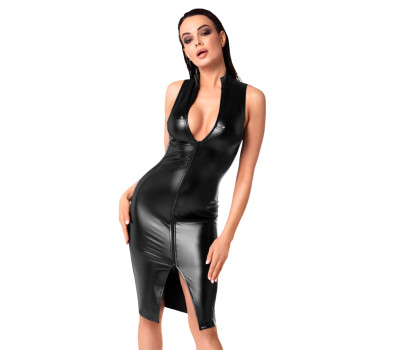 Платье Noir Handmade F337 Powerwetlook midi dress - XXL