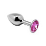 Анальная пробка Alive Mini Metal Butt Plug Pink M