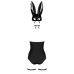 Эротический костюм кролика Obsessive Bunny costume S/M black (мятая упаковка!!!)