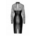 Платье Noir Handmade F310 Sublime wetlook and flocked mesh midi dress - M