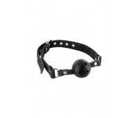 Кляп Fetish Tentation Premium Leather gag with stiff ball