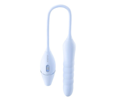 Пульсатор с вакуумным стимулятором KISSTOY Cathy III Light Blue