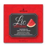 Пробник геля для минета Sensuva Lic-o-licious Watermelon (6 мл), маслянистый, без сахара