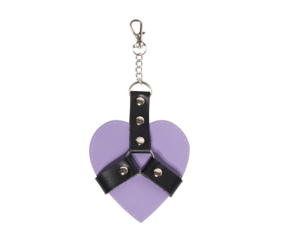 Брелок на карабине для ключей Art of Sex Chained Heart, Лаванда