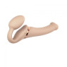 Безремневой страпон Strap-On-Me VIBRATING Flesh M
