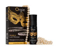 Набор для жемчужного массажа Orgie – Pearls Lust Massage (30 мл), силиконовый гель, ожерелье