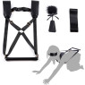 БДСМ-набор LOCKINK YEAHWOW Black Doggy Style Saddle set
