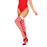 Чулки Obsessive Kissmas stockings S/M