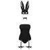 Эротический костюм кролика Obsessive Bunny costume S/M black (мятая упаковка!!!)
