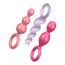 Набор анальных пробок Satisfyer Plugs colored (set of 3)