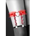 Гартер Bijoux Pour Toi - WITH HEART AND SPIKES Red