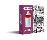 Насадка на член EGZO Hot Red (презерватив с усиками)