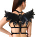 Женская портупея Art of Sex - Wings черная XS-M, экокожа