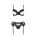 Комплект Passion KERRIA SET WITH OPEN BRA black S/M - ECO Passion