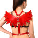 Женская портупея Art of Sex - Wings красная L-2XL, экокожа