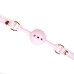 Кляп Liebe Seele White & Pink Fairy Goat Leather Ball Gag