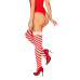 Чулки Obsessive Kissmas stockings L/XL