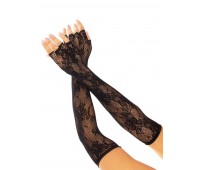 Митенки Leg Avenue Lace Opera Length Fingerless Gloves Black