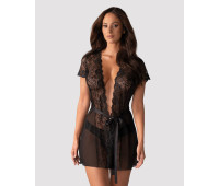 Пеньюар Obsessive Alluria peignoir & thong L/XL