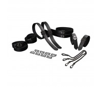 Набор из 8 ремней для связывания LOCKINK 8-Bondage-Straps Restraint Set - Black