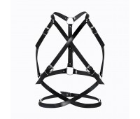 Женская портупея Art of Sex - Agnessa Leather harness, Черный L-2XL