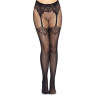 Leg Avenue Fishnet tights with backseam Black O/S