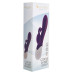 Вибратор-кролик S Pleasures Premium Corabi Rabbit, фиолетовый, ушки для клитора, 16 режимов, нагрев