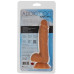 Фаллоимитатор ADDICTION Steven 7.5" Silicone Dong Caramel, вибропуля в подарок