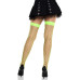 Чулки в крупную сетку Leg Avenue Fence Net Thigh Highs Neon Green, one size