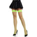 Чулки в крупную сетку Leg Avenue Fence Net Thigh Highs Neon Green, one size