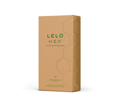 Презервативы LELO HEX Condoms Organic 12 Pack, тонкие и суперпрочные