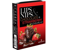 Подарочный набор Sensuva Lips & Nips Pleasure Kit - Chocolate Strawberry 2 x 4г
