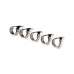 Набор колец с когтями Master Series Five-Piece Sensation Claw Rings - Silver (мятая упаковка!!!)