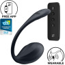 Виброяйцо Satisfyer Ribbed Petal Connect App Black