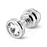 Анальная пробка со стразом Diogol ANNI Ano silver plated 35мм