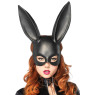 Маска кролика Leg Avenue Masquerade Rabbit Mask Black, длинные ушки, на резинке