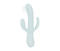 Вибратор-кролик Good Vibes Only - SAGE Triple Stimulation Vibe Soft Silicone - Blue
