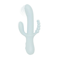 Вибратор-кролик Good Vibes Only - SAGE Triple Stimulation Vibe Soft Silicone - Blue